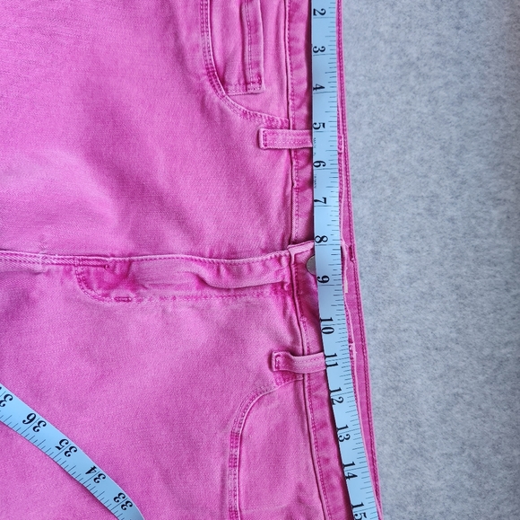 L'Agence Womens Margot Hi Rise Skinny Denim Crop Jean Pink NWOT Sz 32 BarbieCore - Picture 8 of 15